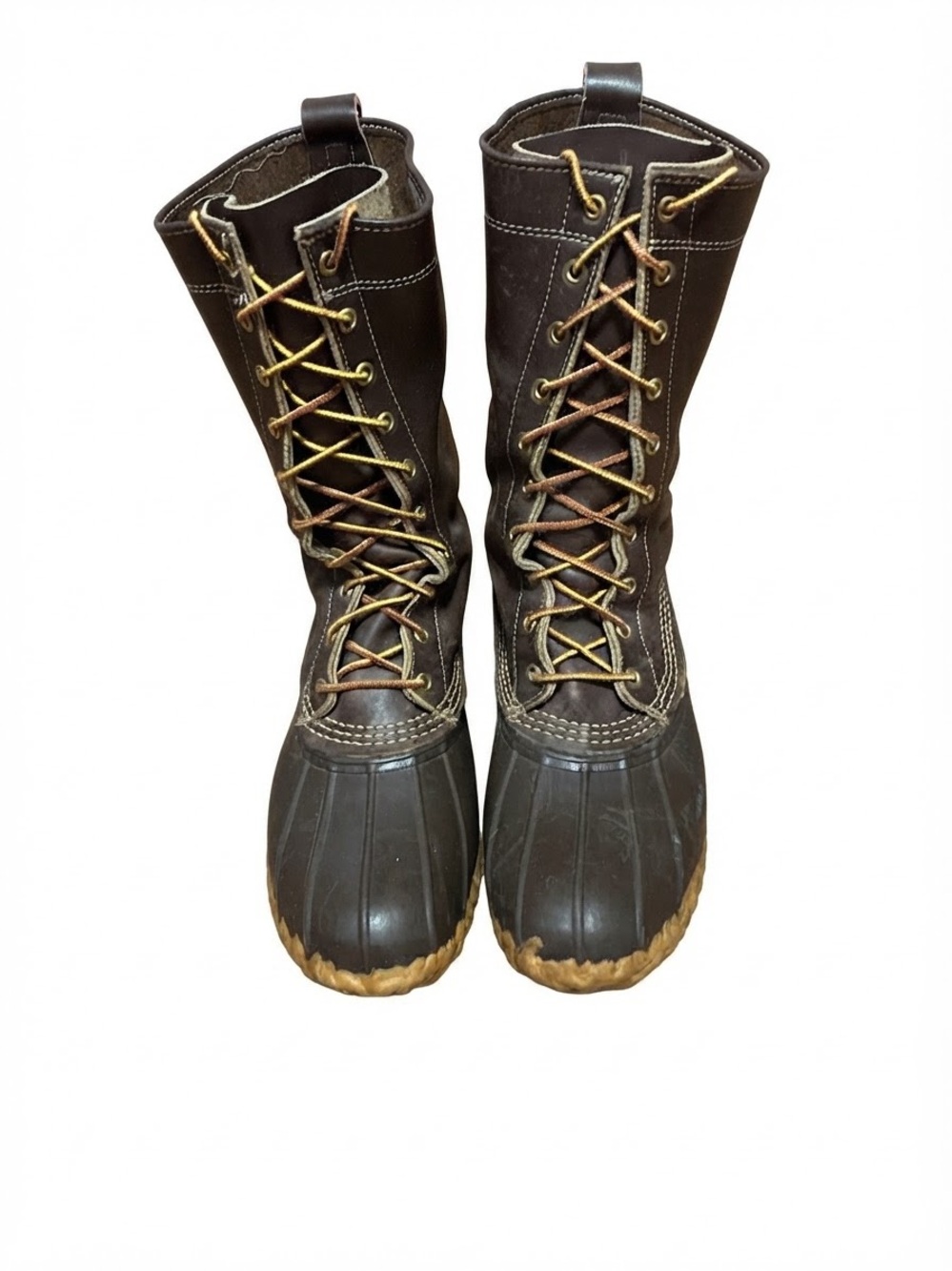 Men's Waterproof Lace-Up Duck Boots - Brown